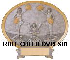 cheerleader oval resin