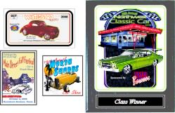 Dash Plaques and Wall Plaques for Car Shows